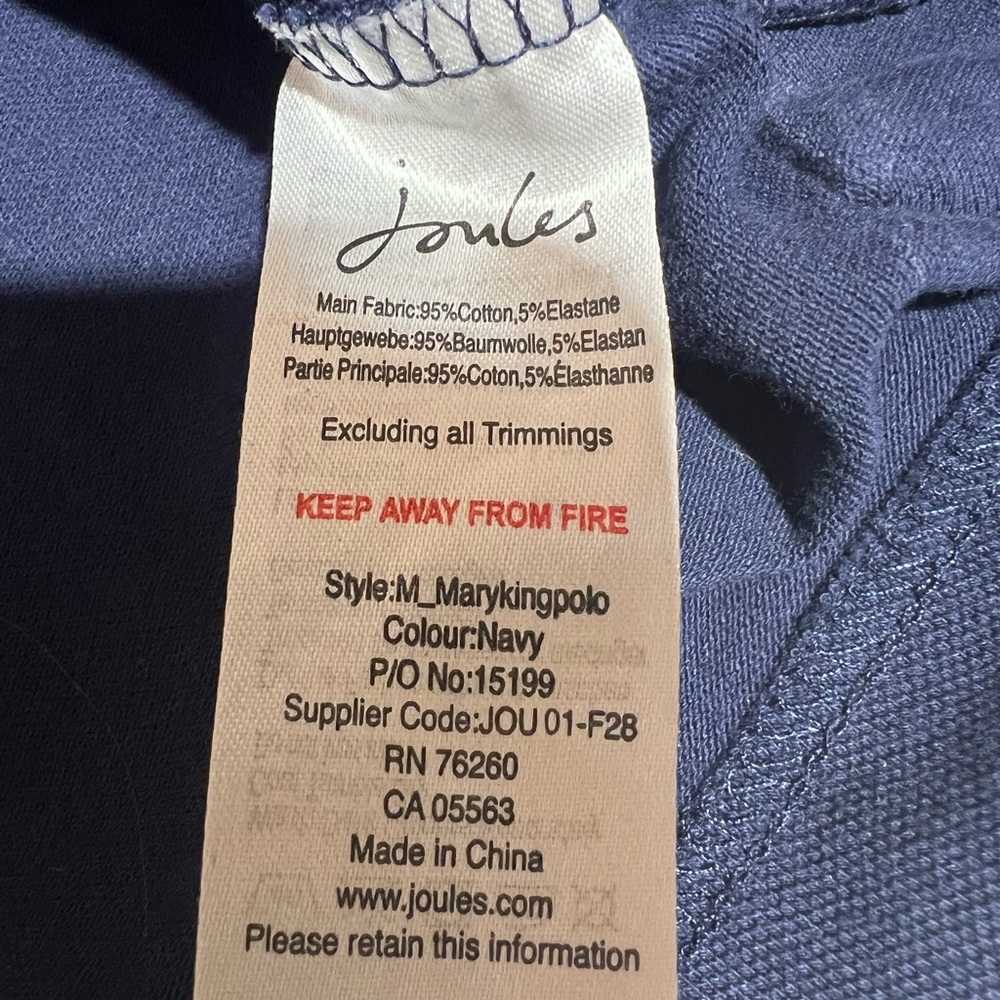 Joules x Mary King Polo Shirt Velvet Accents Team Great Britain Equestrian Sz 10 - Picture 11 of 14